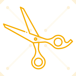 Straight razor icon symbolizing professional shaving services